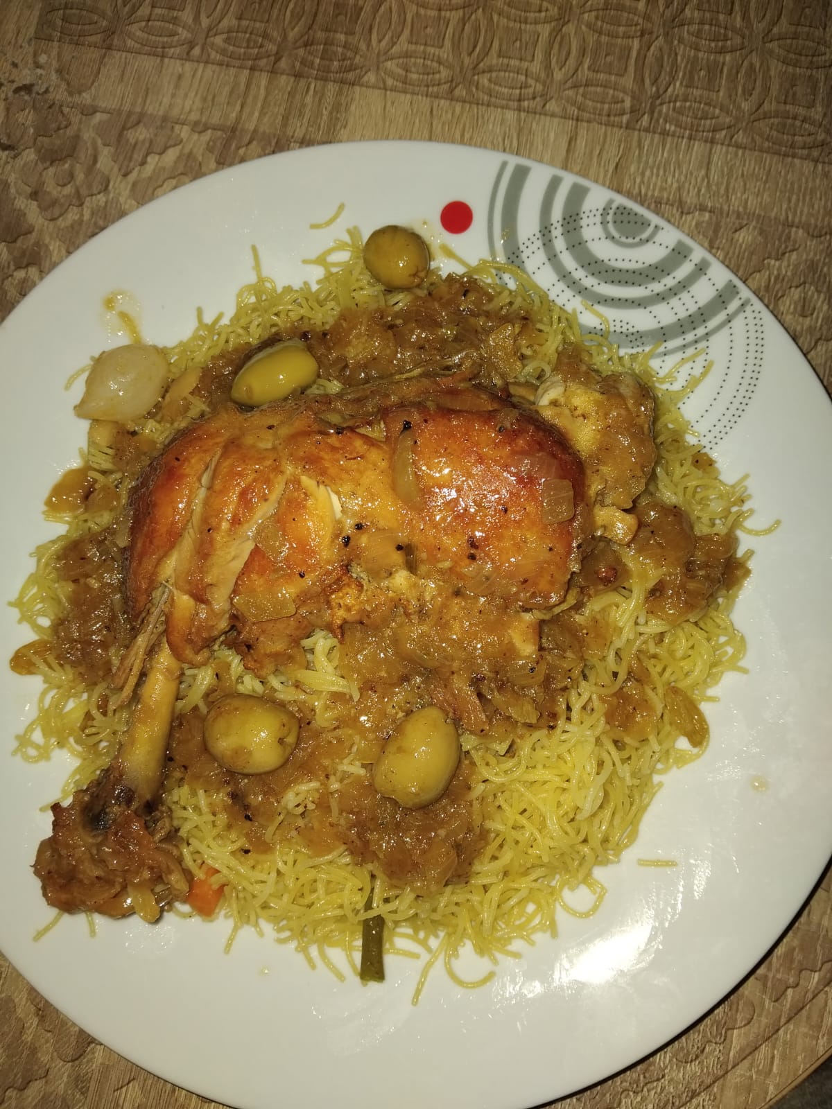 Poulet vermicelles